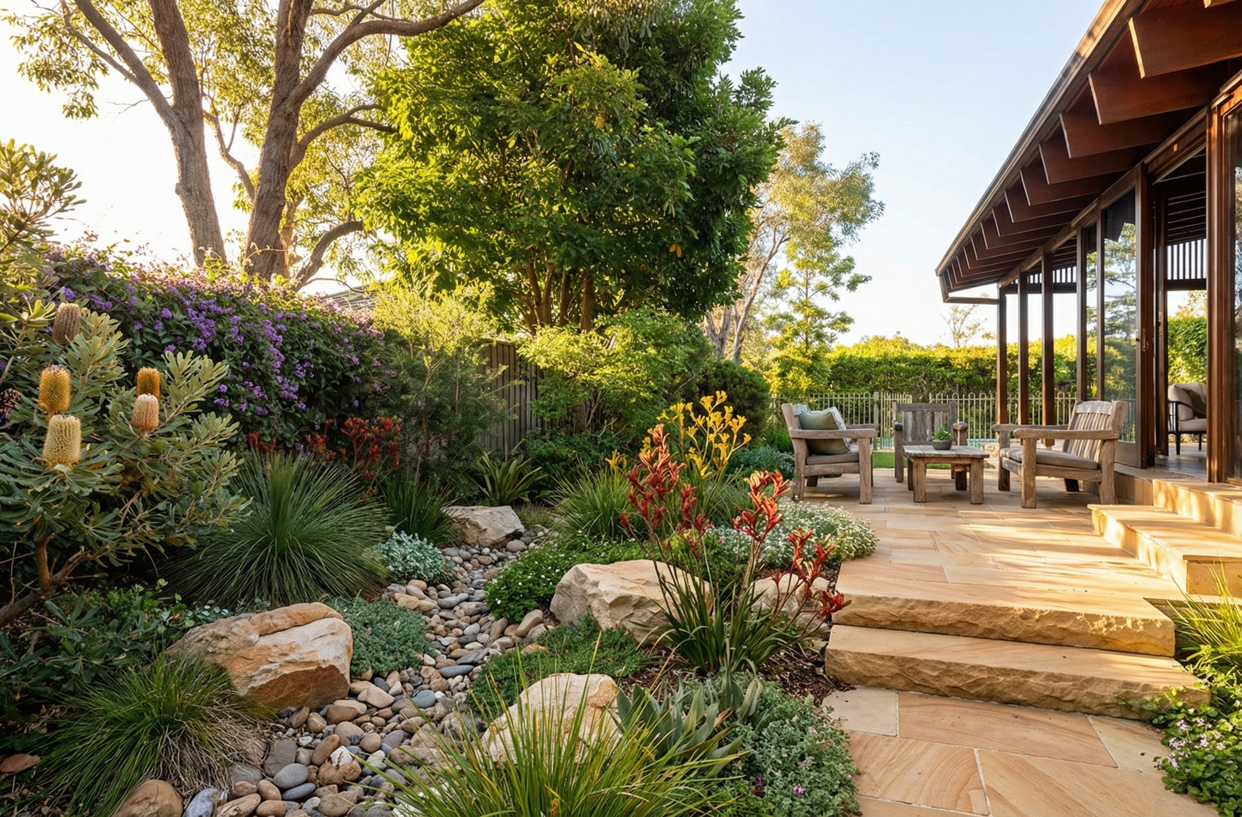 Australian Native Garden Landscape Design #HK22 | ArchitectGPT